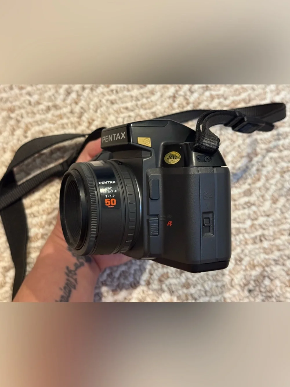 Pentax SF10 Black 35mm Film SLR Camera with 2 Lens’s